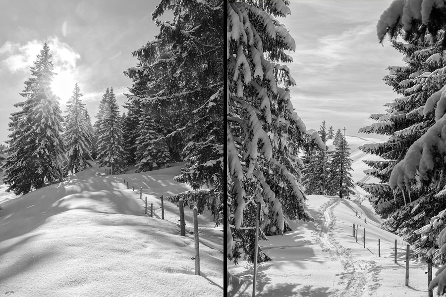 Hotel-Fotografie Balderschwang Sonne im Winter